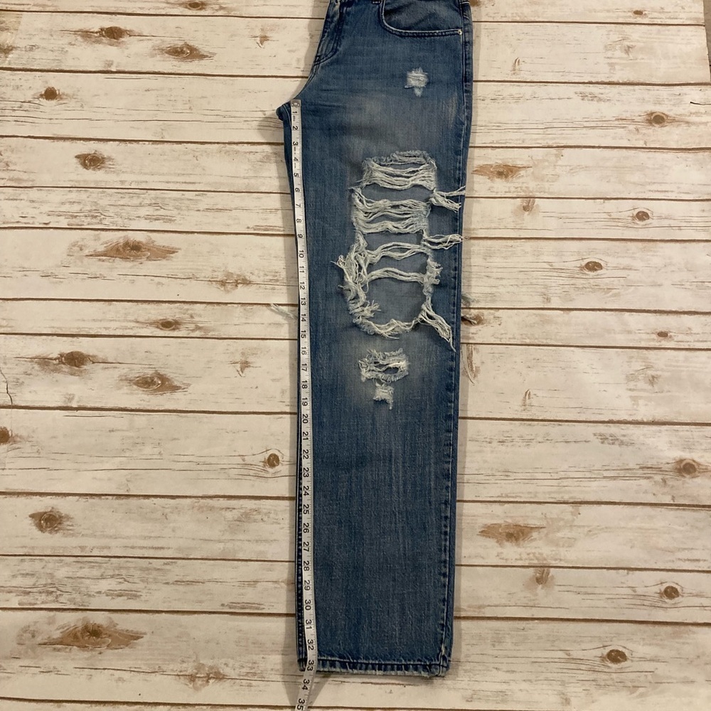 Retrofête Low Rise Chris Jean Distressed In Sea Size 28 - Picture 7 of 14
